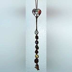 7 Chakra Natural Stone- Tree of Life Hanging Pendant